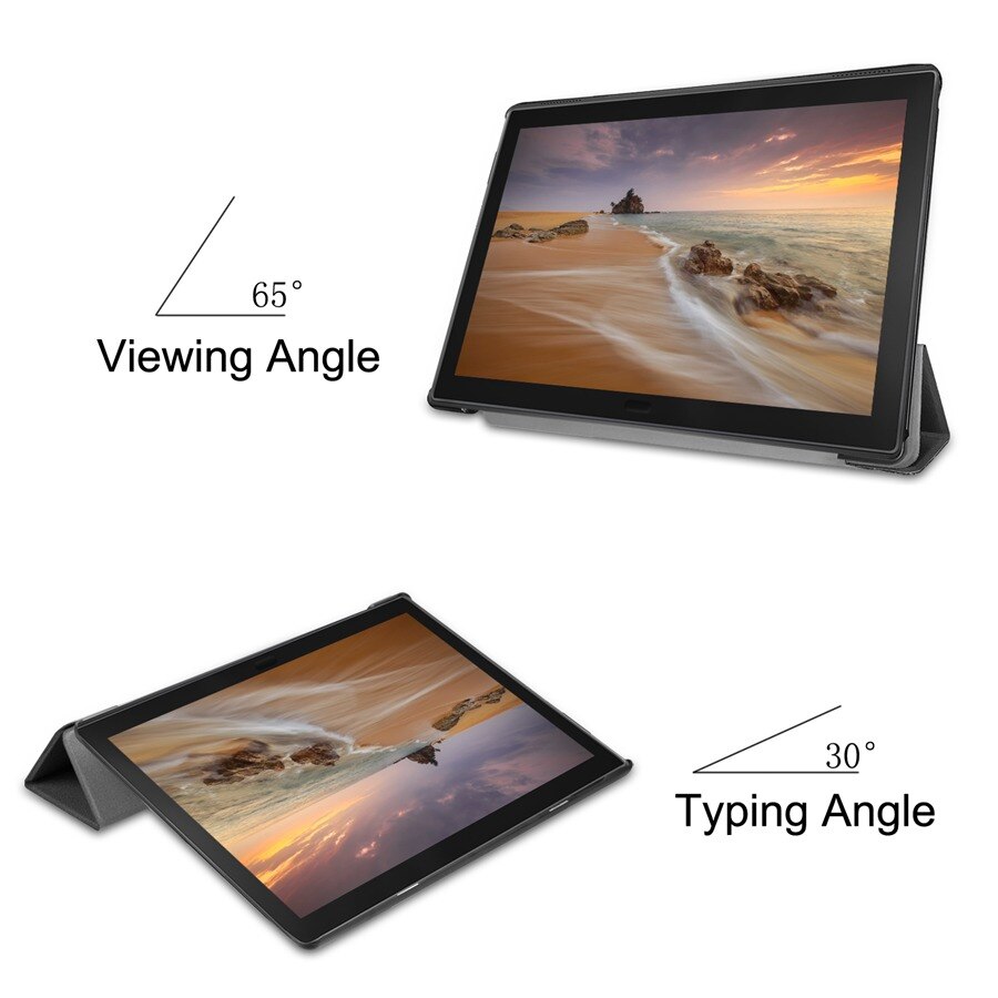 Étui magnétique mince en cuir PU pour lenovo tab 4 8 Plus, housse de tablette pour lenovo Tab 4 8 plus, étui + film + stylo