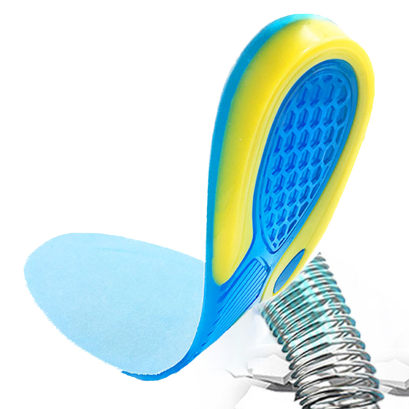 Silikone indlægssåler gel ortopædisk fodpleje til fødder sko sål sports indlæg stødabsorberende puder bue ortotiske pude indlægssål