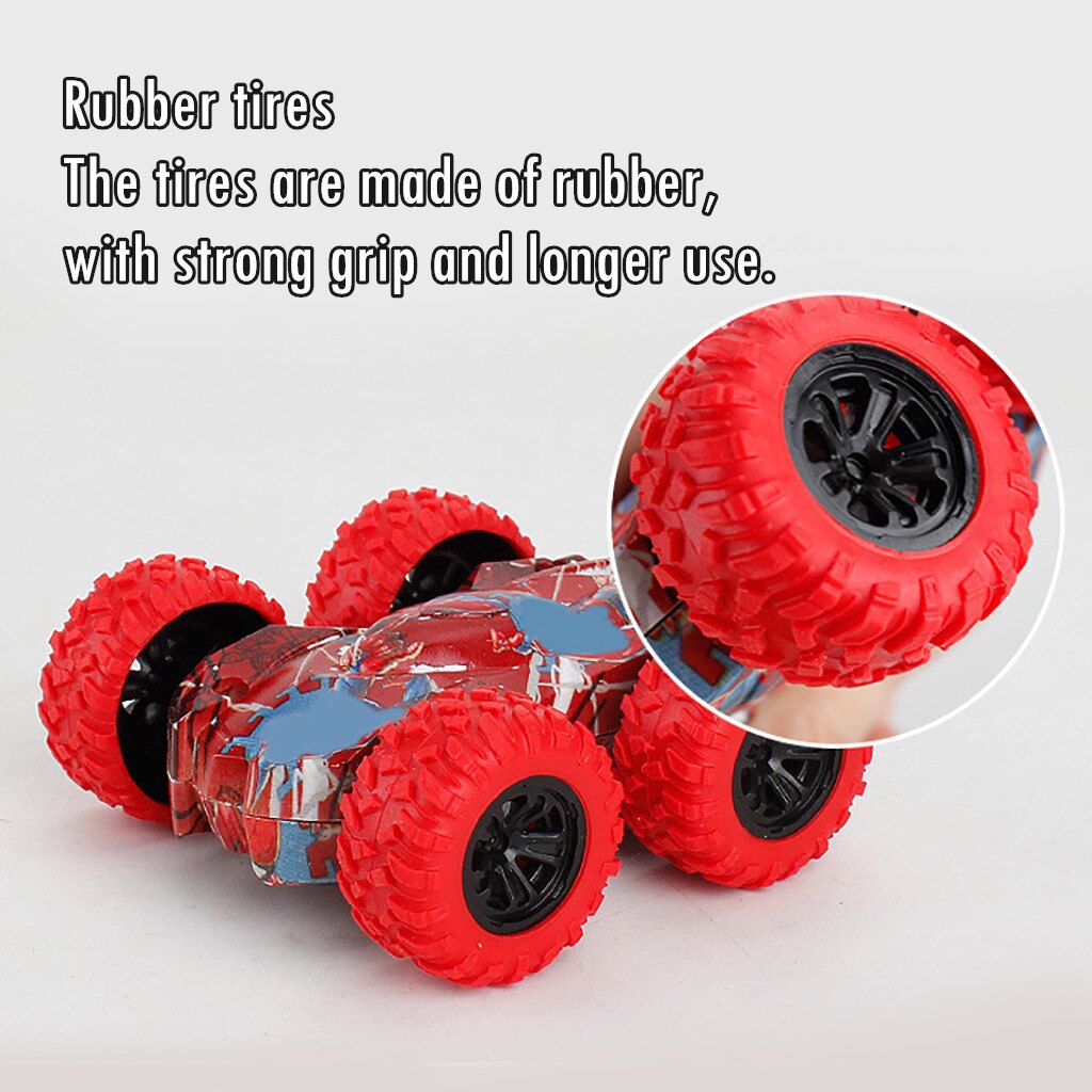 Inertia-double Sided Stunt Graffiti Car Off Road Model Car Vehicle Kids Toy Children's Interactive Competitive Toy