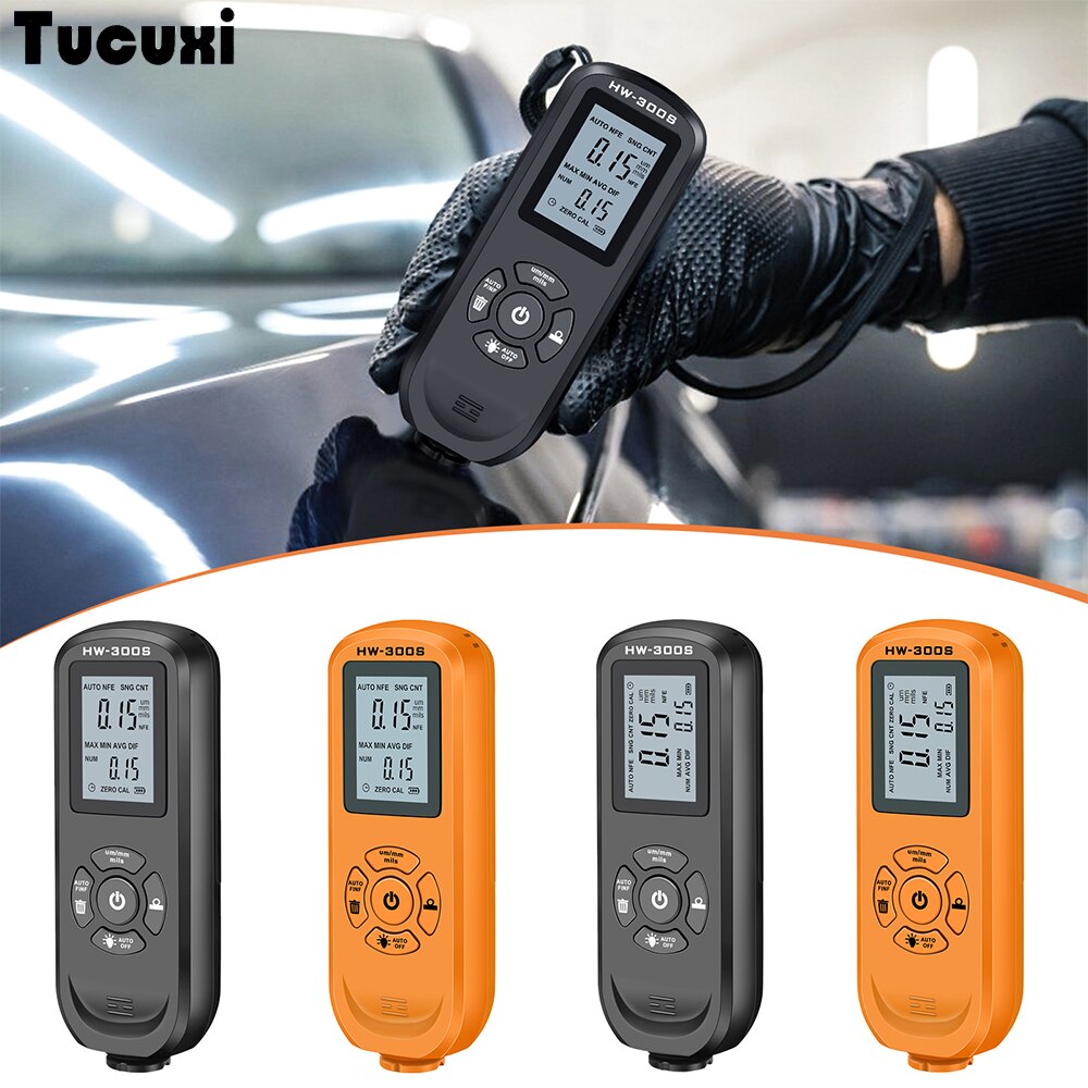 0-2000UM Autolak Tester Laagdiktemeter Digitale Display Auto Verf Laagdikte Tester Met Lcd Backlight