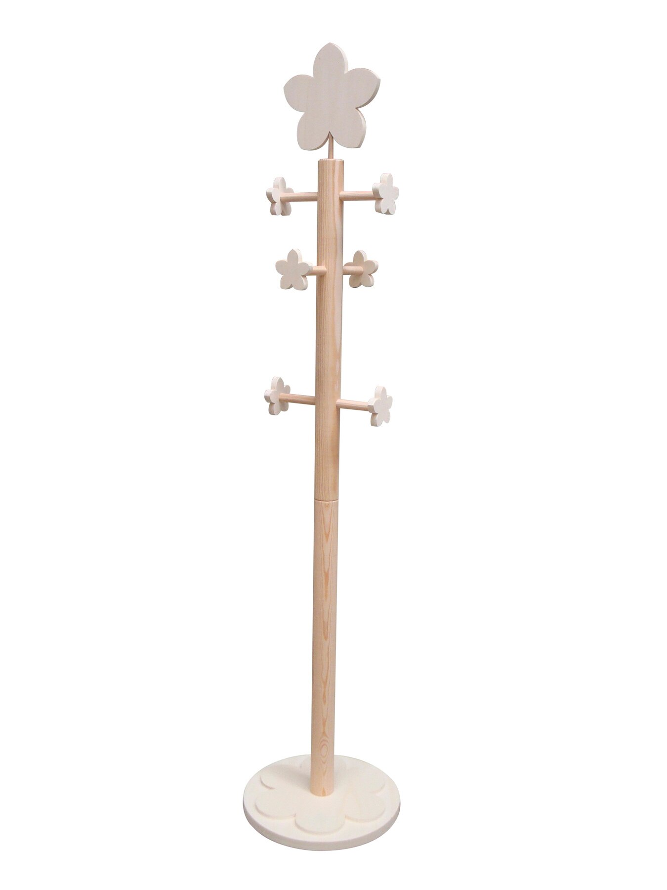 Porte-manteau Bois Brut à Peindre - Déco Chambre D'enfant | Support Mural Créatif 122 Cm