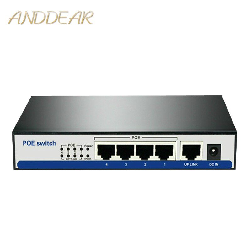 10/100 mbps rj45 poe switch 802.3af 4 port power s... – Grandado