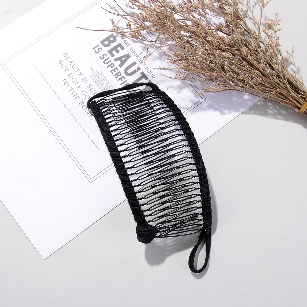 Pinza Banana para el pelo Vintage para el pelo para mujer, peine Vintage elástico, accesorios para el cabello, novedad, 1 unidad
