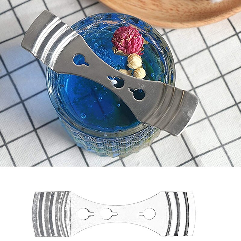 12Pcs Stainless Steel Candle Wick Centering Device DIY Candle Making Kit Candle Core Holder for DIY Candle Making