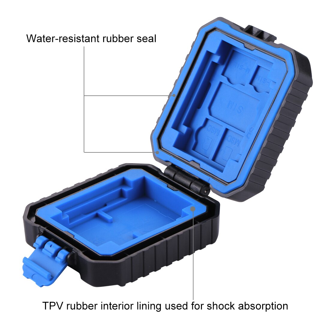 11 in 1 Micro SD Memory Card Case Holder Waterproof Storage Box Protector for 3 SIM + 2 XQD + 2 CF + 2 TF + 2 SD Card