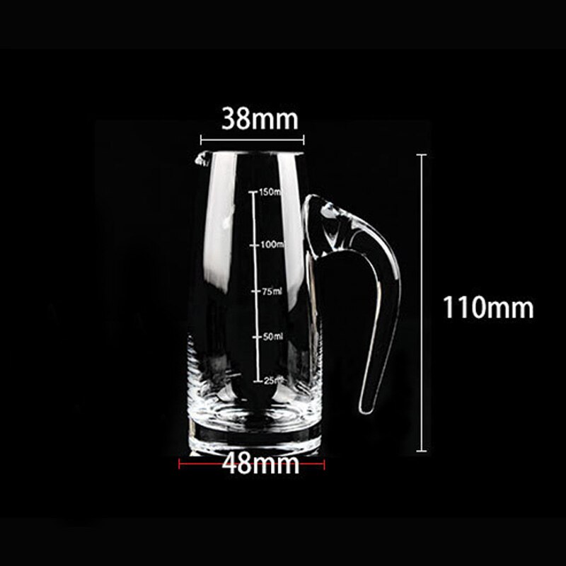 150Ml Kristal Glas Rode Wijn Decanter Heupfles Set Precisie Schaal Wijn Schenker Water Karaf Jug Schenker Beluchter Whiskey bar