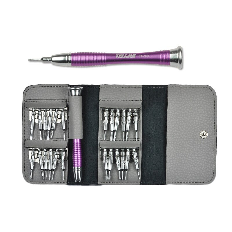 Skruvmejsel set precision mini magnetiska skruvmejsel bitar kit 32 in 1 telefon mobil ipad kamera underhåll verktyg reparation: D  25 n 1