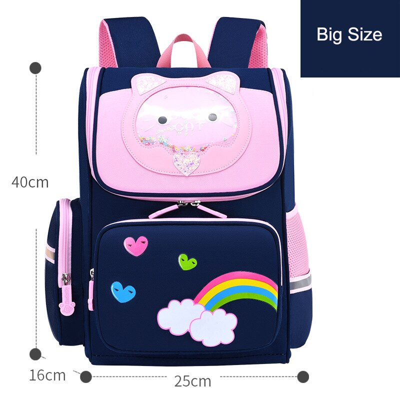 Neue freundlicher Karikatur Rucksäcke Mädchen Schule Taschen 6-12 Jahre freundlicher Nette Rucksack Schul Grundschule Rucksack freundlicher mochila