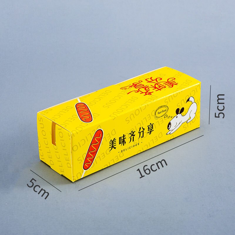 100pcs Dog Packaging Box Paper Disposable Party Tableware Food Serving Tray for Caterers Food Trucks Kids: 7