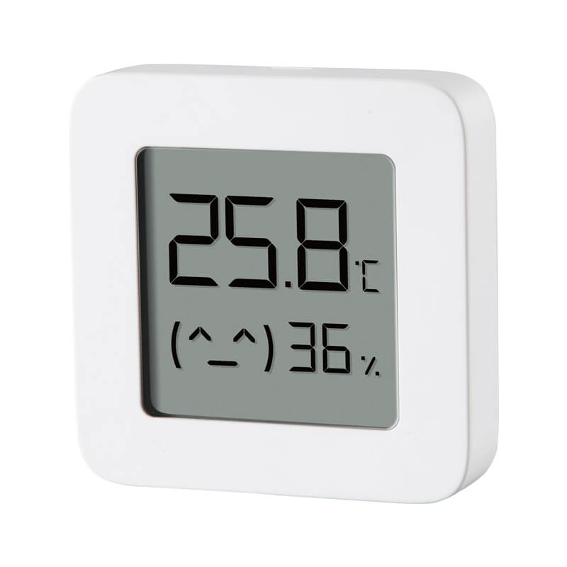 XIAOMI-termómetro Digital Mijia 2, higrómetro eléctrico inteligente inalámbrico con Bluetooth, funciona con Mi APP, Sensor de humedad, XIAOMI: 1pcs
