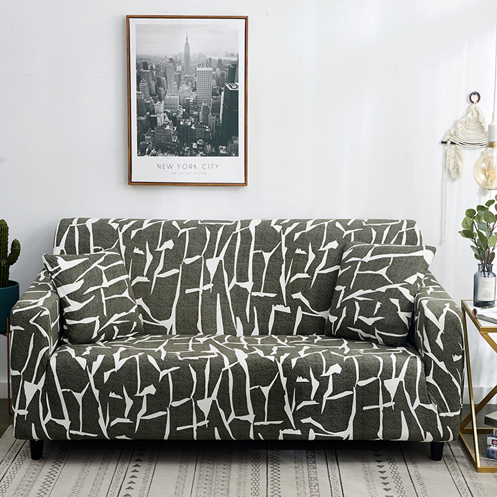 1/2/3/4 Seat Printed Sofa Slipcovers Elastic Stretch Sectional Sofa Cover For Living Room Couch Cover Armchair Cover: 6 / 1-seat 90-140cm