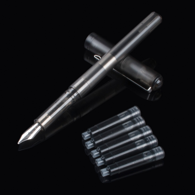 JINHAO 991 Black Transparent Matte Color Fine nib fountain pen Pens for Students of school stationery