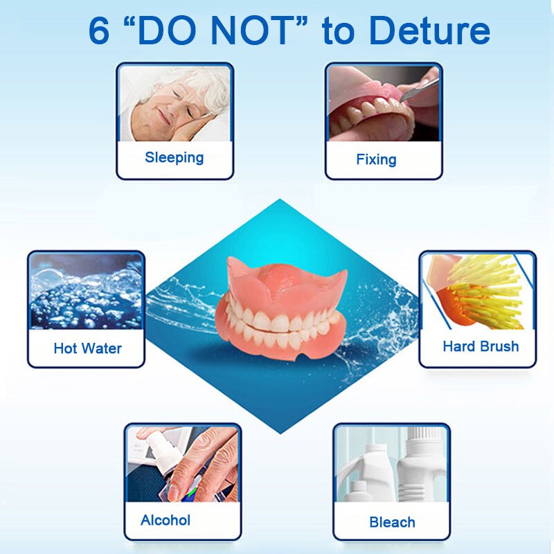 Denture Ultrasonic Cleaner Bath False Teeth Auto Dental Cleaning Machine Sterilization Teeth Care Easy Operated