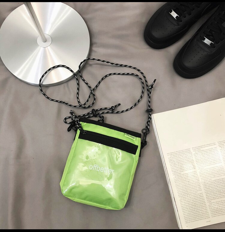 Originele Kleine Tas Crossbody Tas Mobiele Telefoon Tas Toevallige Functionele Wind Crossbody Tas Hip Hop Schouder tas: green