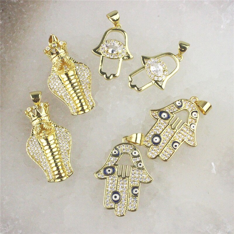 13-25mm 15pcs/lot colorful cz pendant, lovely shape cubic zircon charm, bracelet/necklace component: random mix