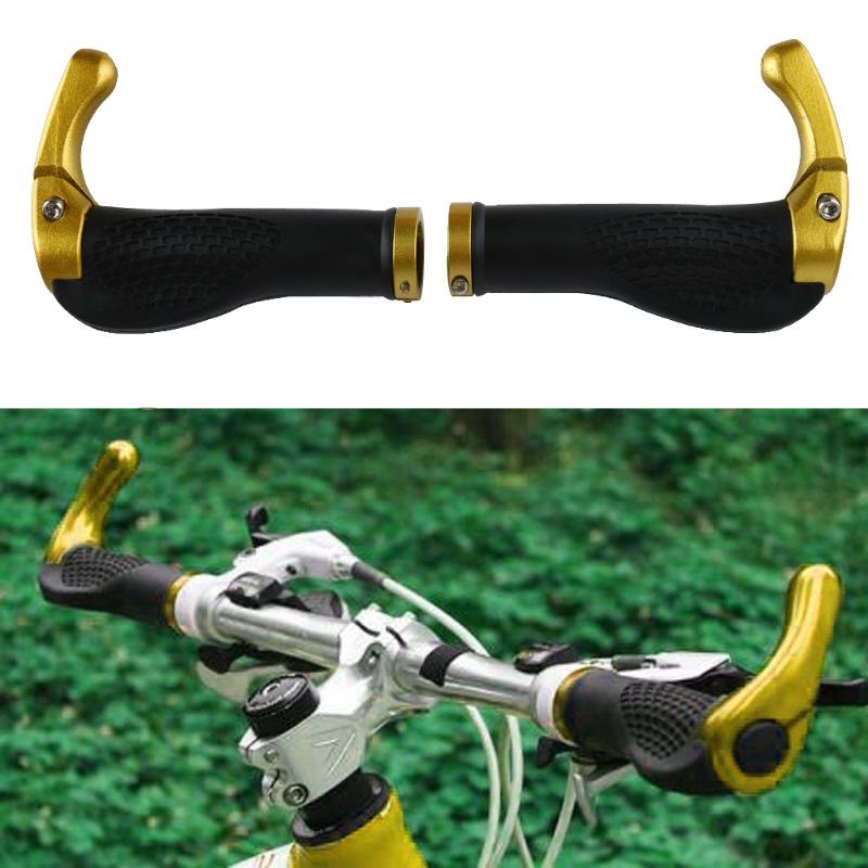 Ergonomico MTB Mountain Bici Del Manubrio In Gomma Manopole Bicicletta Lock-On Estremità