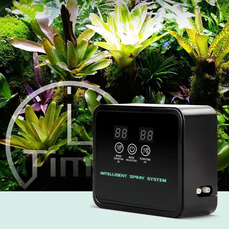 Touch Screen Sprinkler System Tropical Rain Forest Ecological Cylinder Sprinkler Automatic Watering Potted Garden Plant Sprayer