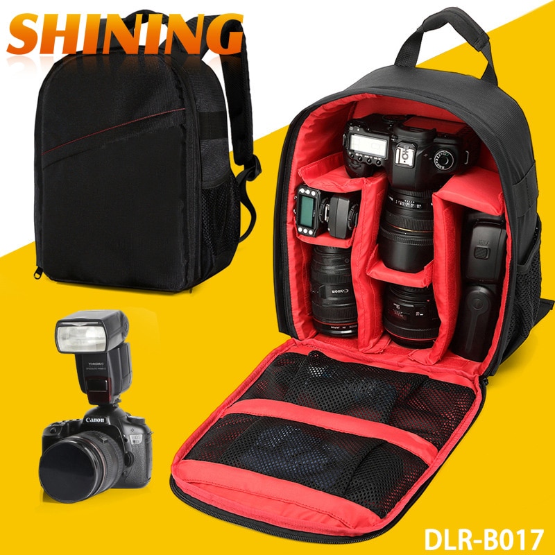 Patroon DSLR Camera Tas Rugzak Video Foto Tassen voor Camera d3200 d3100 d5200 d7100 Kleine Compact Camera Rugzak Tas