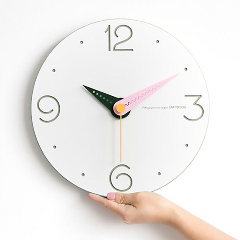 Wandklok Creatieve Minimalistische Woonkamer Mode Mute Horloge Quartz Quartz Guess Vrouwen Europa Pow Patrol Secret Stash: Style3