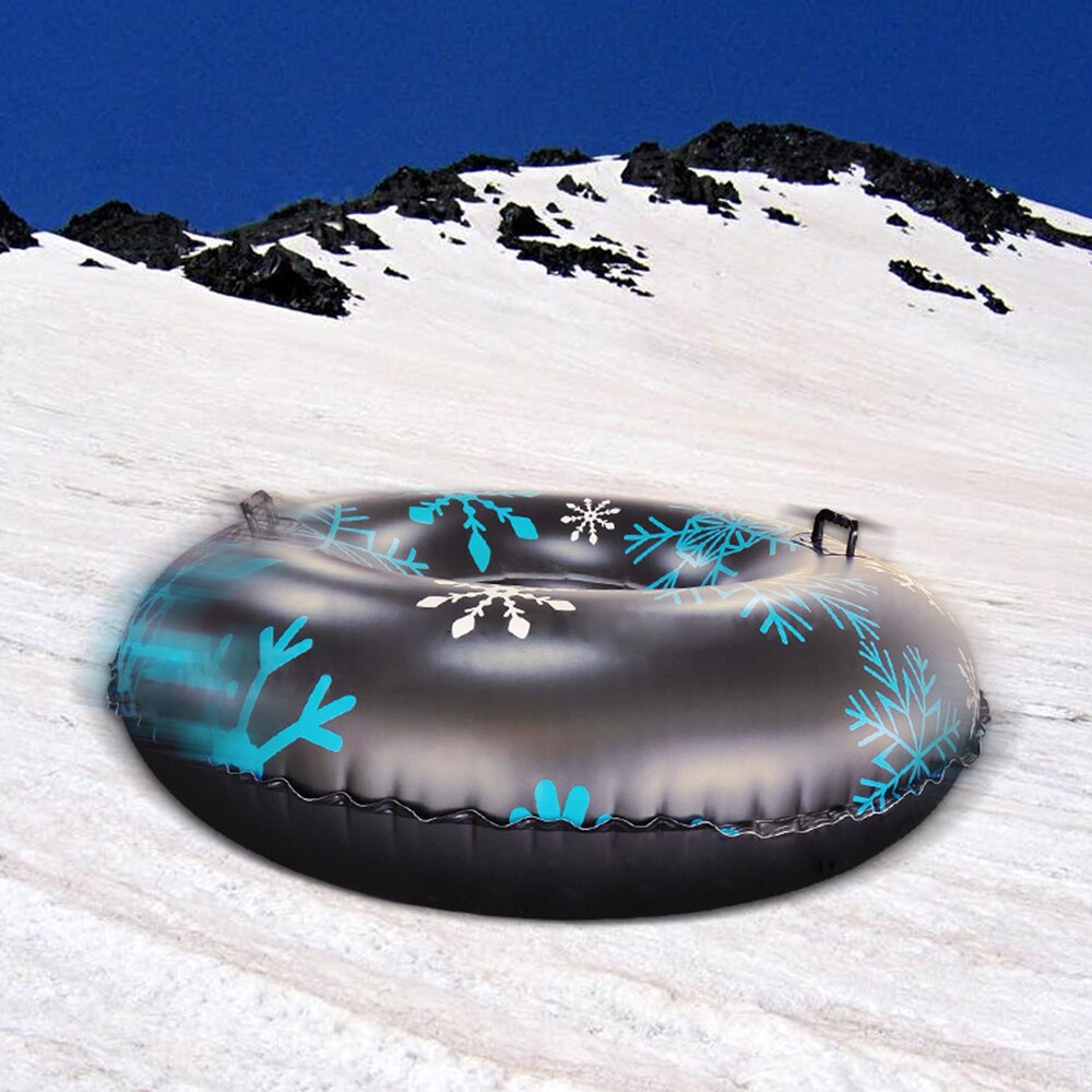 Snow Tube Floated Skiing Board PVC Inflatable Skiing Sleds Heavy Duty Wearable Sledding Tube Ski Circle Ski Circle