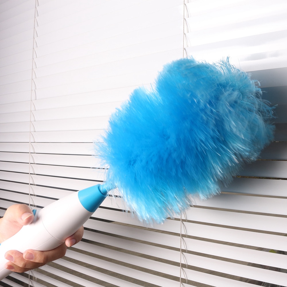 Handheld Battery Operated Electric Spin Duster Feather Duster Retractable Microfiber Cleaning Brush Hand Dust Duster Brush