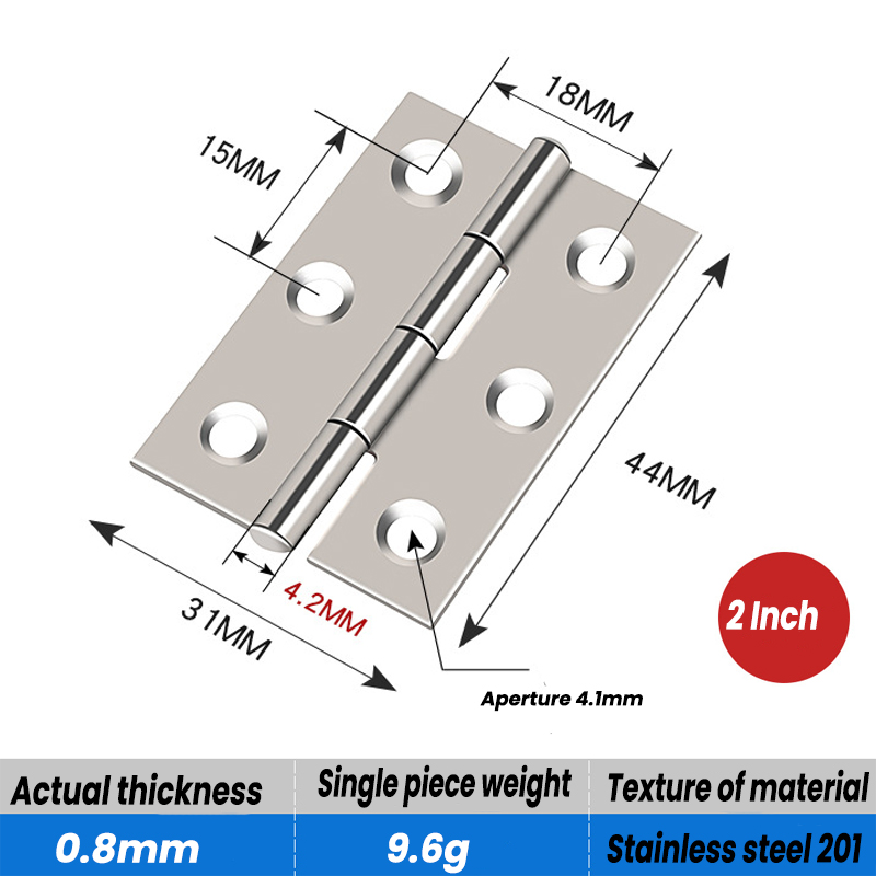 5 Stücke Edelstahl Scharniere Türverbinder Universal- Möbel Hause Edelstahl Scharnier Fenster Schrank Hardware- Zubehör: Grün