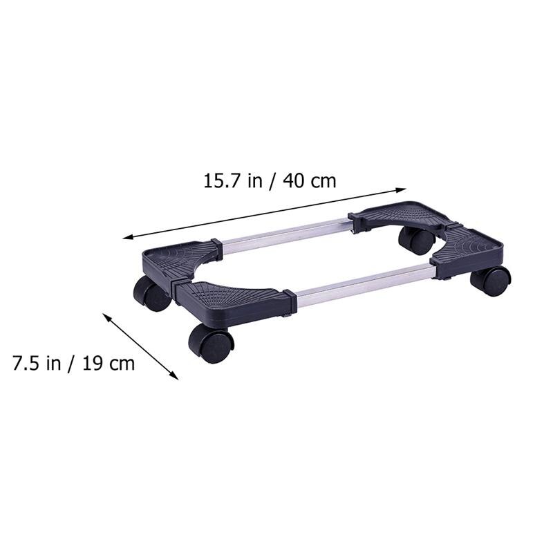 Computer Towers Stand Cart Mobile Adjustable Computer CPU Holder with Locking Caster Wheels for Computer Cases PC Black