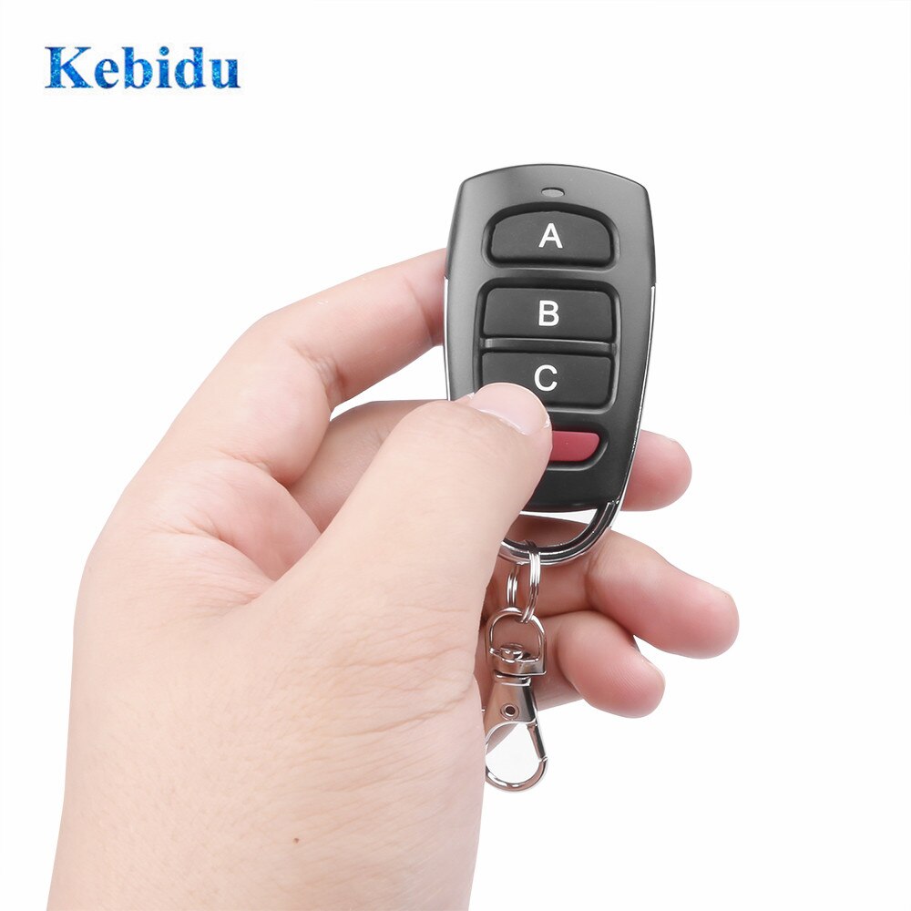 Kebidu 433Mhz Auto clonación a Control remoto puerta para Control remoto para puerta de garaje clave duplicadora portátil