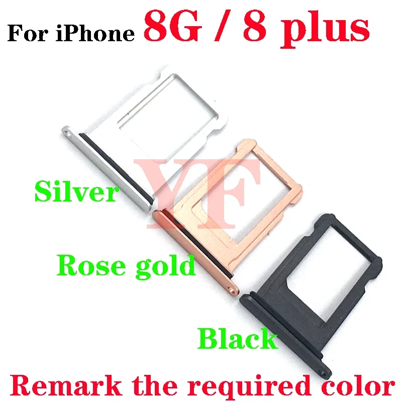 Supporto per slot per vassoio scheda SIM per Iphone 7 7G 8 8G Plus Supporto per vassoio slot per scheda SIM Presa per lettore di schede SIM