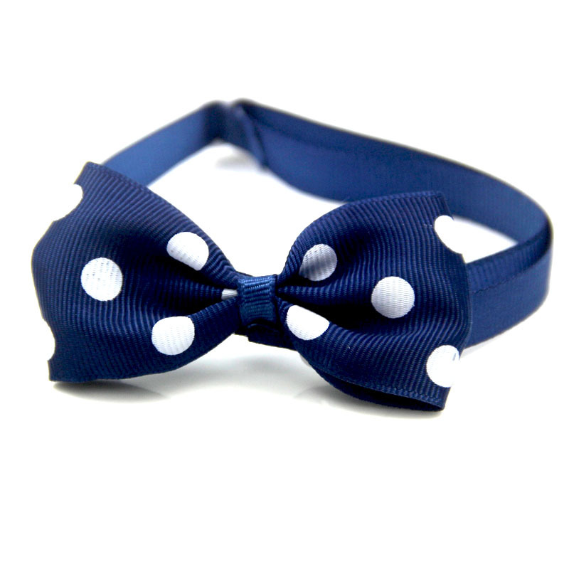 Pet Hond Kat Strikjes Kraag Pet Bows Puppy Kat Stropdassen Strikje Stropdassen Verstelbare Gesp Huisdier Accessoires Hond Kat Grooming levert: Marineblauw