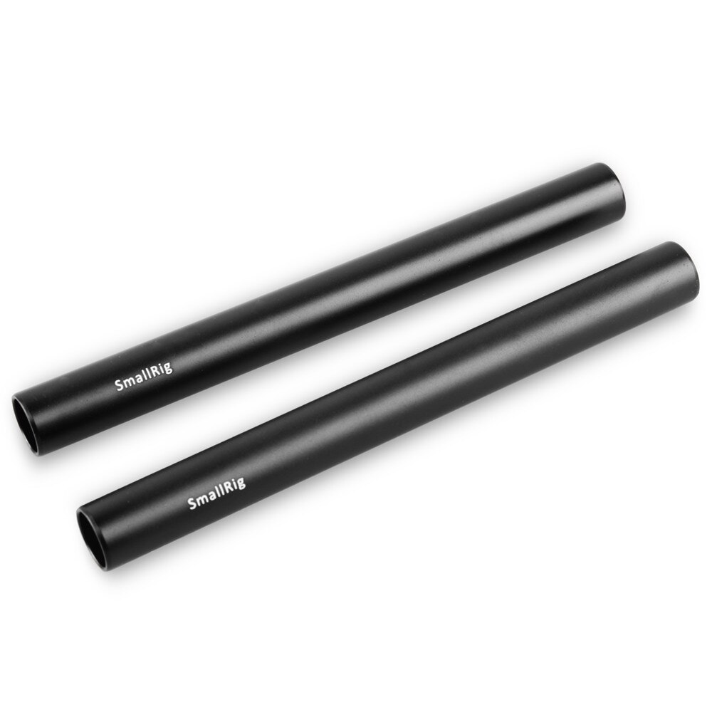 SmallRig 2pcs 15mm Aluminum Alloy Rod(M12-15cm) 6 inch Rail Rod For 15mm Shoulder Support System Rail Rod - 1050