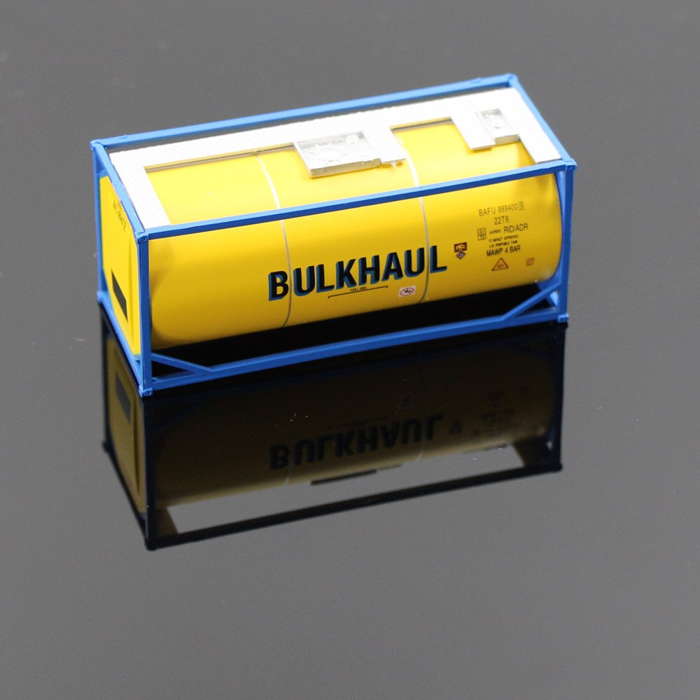 1pc HO Scale 20ft Oil Tank Car 1:87 Container Freight Cars Model Trains: BULKHAUL