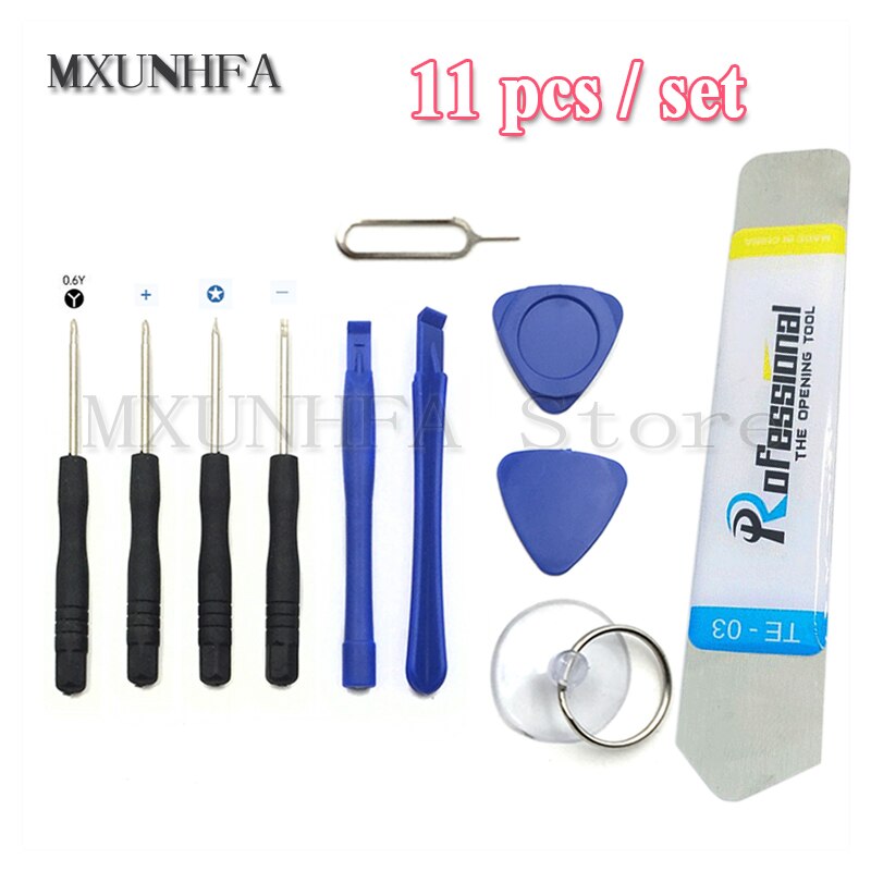 Mobile Phone Repair Tool Kit Pry Opening Tools Set with Pentalobe Screwdriver for iPhone 12 11 X 7 8 6S: 11pcs Metal