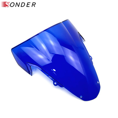 Windshield WindScreen For Suzuki GSXR GSX-R 1000 K3 2003 2004 GSXR1000 GSX R 1000R 03 04 Motorcycle Double Bubble Parts: Blue