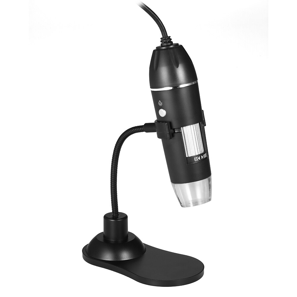 1000X Digital Zoom Microscope USB Handheld Desktop Magnifier 0.3MP Camera 8-LED Light Magnifying Glass for Windows/Mac System