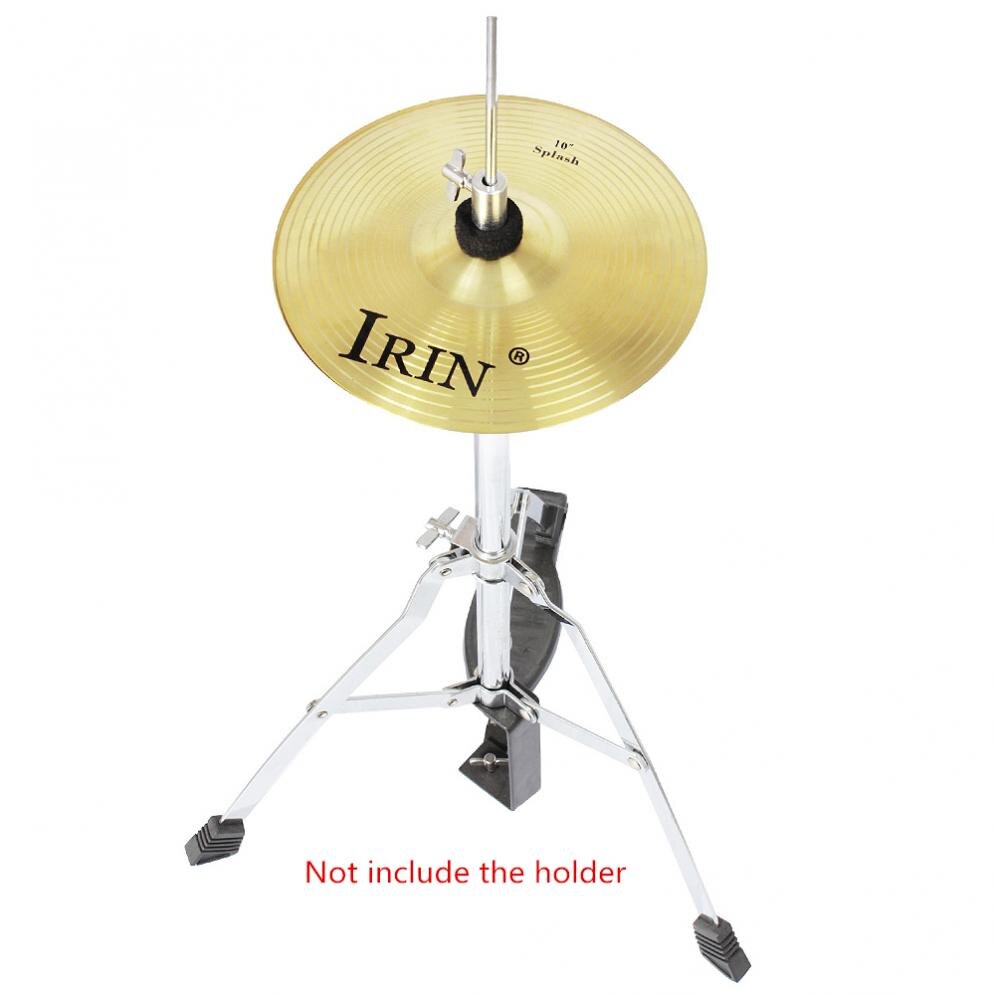10 Inch Brass Alloy Splash Crash Cymbal Drum for Percussion Instruments Players Beginner