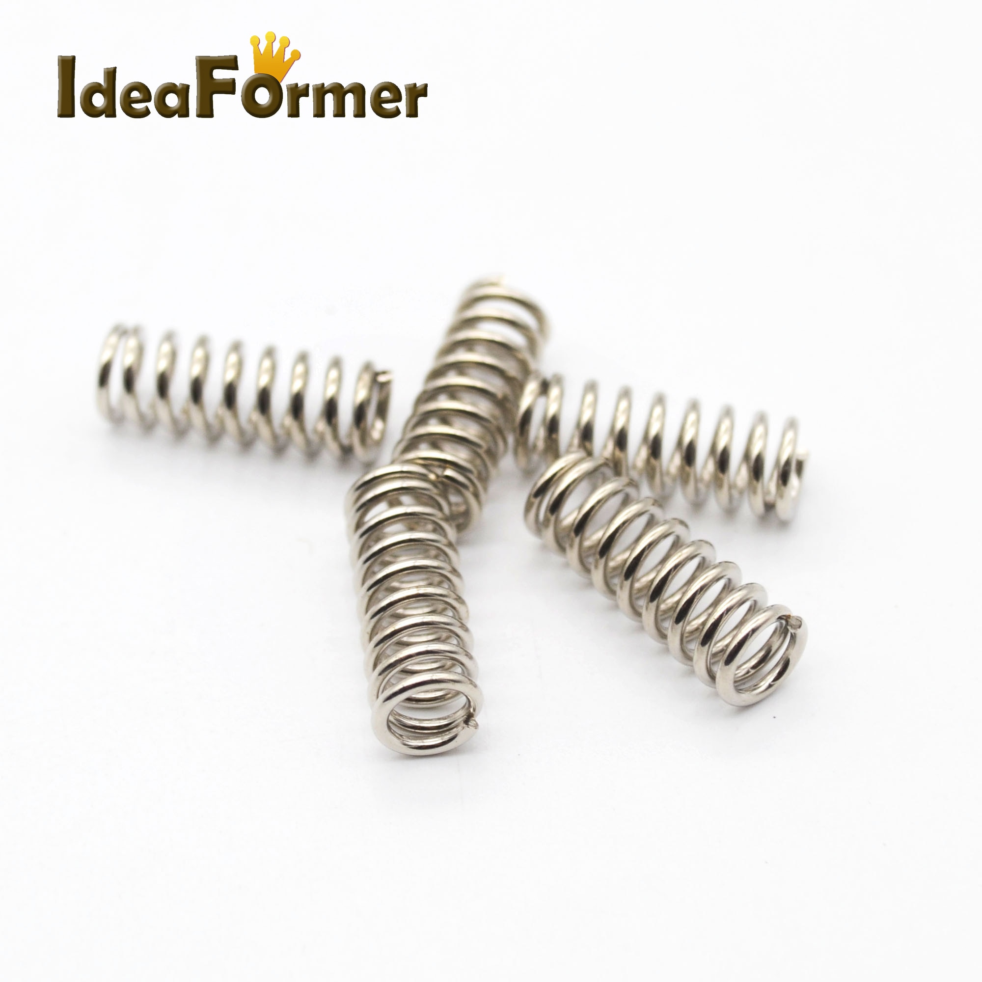 10 stück/lot 3d druckerzubehör zuführungsfeder für ultimaker mk extruder vernickelte feder 1.2mm 20mm