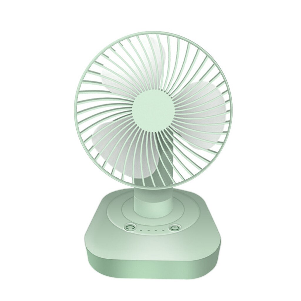Ultra-Quiet USB Charging Handheld Low Noise Smart Home Portable Desk Mini Fan Summer Cool Desktop Fan Shaking Fan: GN