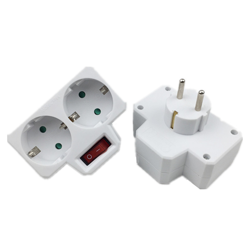 1pcs/Lot Socket Converter One Turn Multiple Two Or Three Hole Adapter Expansion Multi-Function Power Conversion Plug