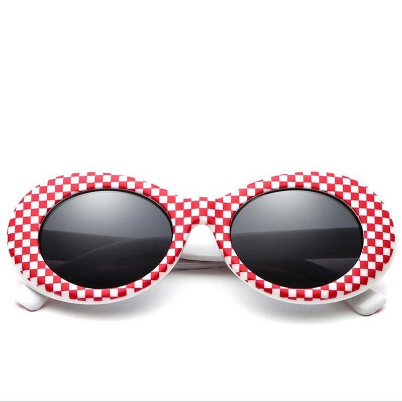 Frauen Schlagkraft Brille Gläser Männer Sonnenbrille Weiblich Männlich Oval Sonnenbrille Schwarz Weiß verrotten Brillen UV400