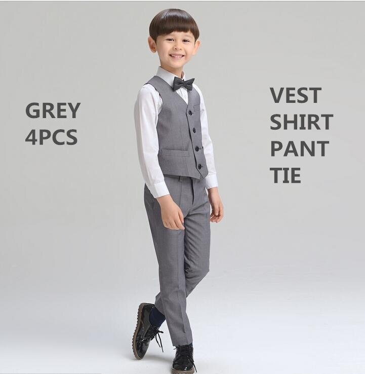 Boys Suits for Weddings Kids Prom Suits Wedding Suits Kids or Party Clothing of Boy Classic Costume 4pc 3T-12T