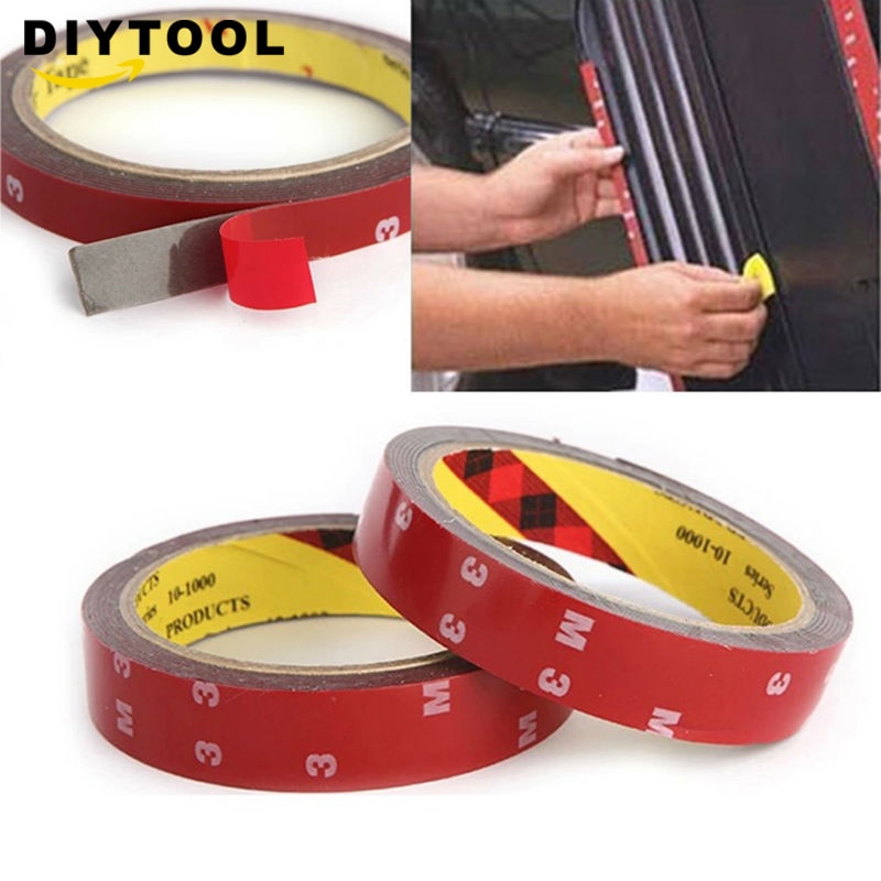 3M Strong Permanent Acrylic Foam Double-Sided Adhesive Glue Tape Super Sticky With Red Liner 6/8/10/12/15/20 mm