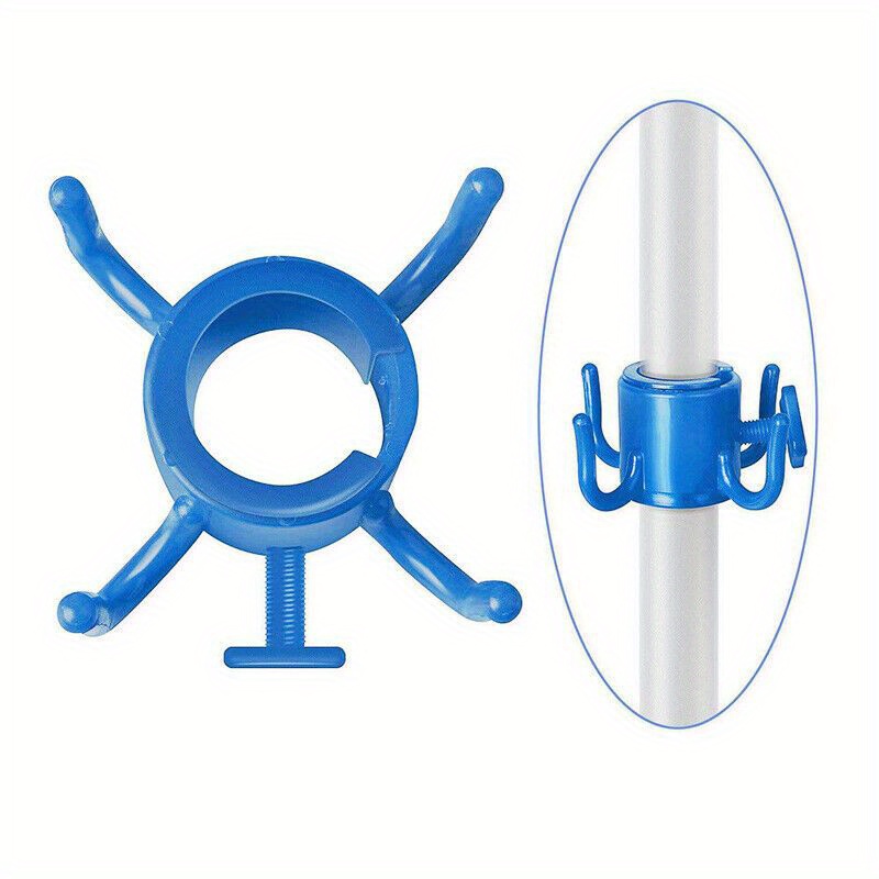 Gancio per ombrellone da spiaggia appeso campeggio viaggio a quattro angoli chiusura a gancio per ombrellone per asciugamani borse cappelli accessori per tende gancio per tenda