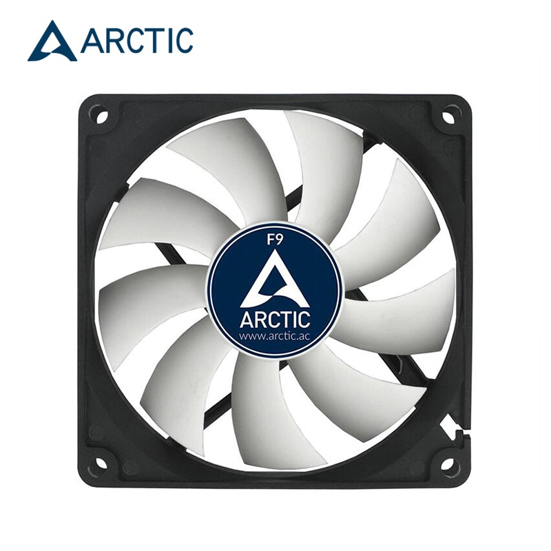 Arctic  f9 cpu radiator datorväska 9cm fläkt tyst 3- stifts sockel fdb 1800 rpm vätskelager kylare master 90mm