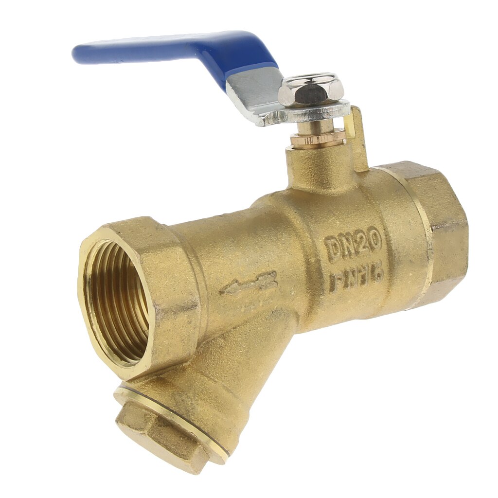 Solid Y Type Brass Strainer Filter Ball Valve 3/4 ... – Vicedeal