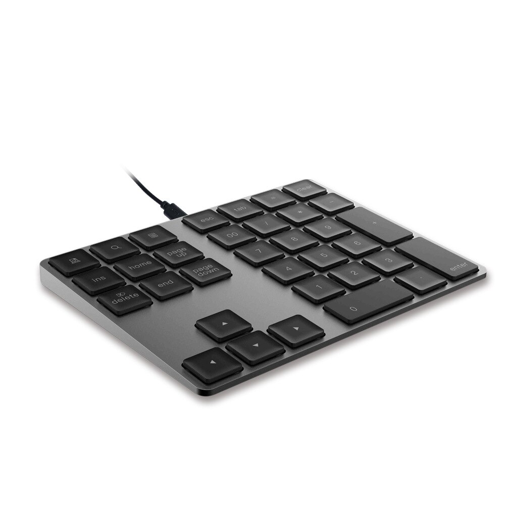 34 Toetsen Keypad Numeriek Toetsenbord Bedraad Toetsenbord Mini Digitale Toetsenbord Voor Imac/Mac Pro/Macbook/Macbook Air/Pro Laptop Pc