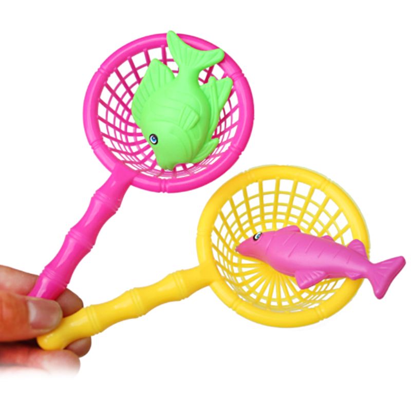 16.5 Centimetri di Plastica per Bambini da Bagno Rete da Pesca con La Maniglia Accessori per Bambini tutto'aperto Regalo di colore Casuale 40JC