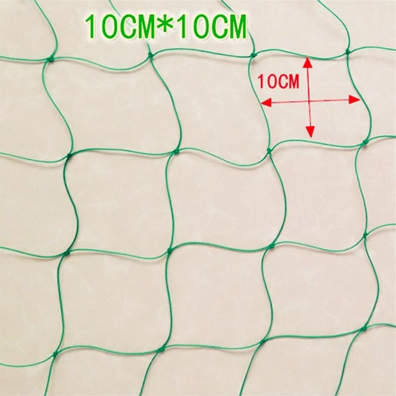 Red Verde de nailon para jardín de malla de 10x10cm apoyo redes para plantas trepadoras de judías crecer cerca de escalada neto engrosada línea