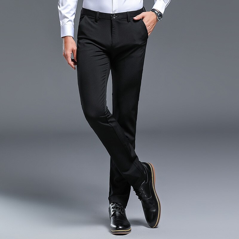 Trajes de negocios para Hombre, pantalones nuevos para Hombre, Formal, ajustado, pantalones de Vestir, pantalones de Hombre, pantalón de oficina Hombre, pantalones de traje Social