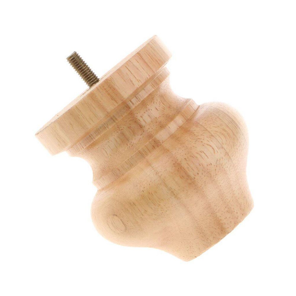 4 Stuks Zwart/Hout Cirkel Houten Meubels Benen Voor Stoel Kabinet Sofa Table Bed Voet Been Bankjes Meubilair Bescherming ronde